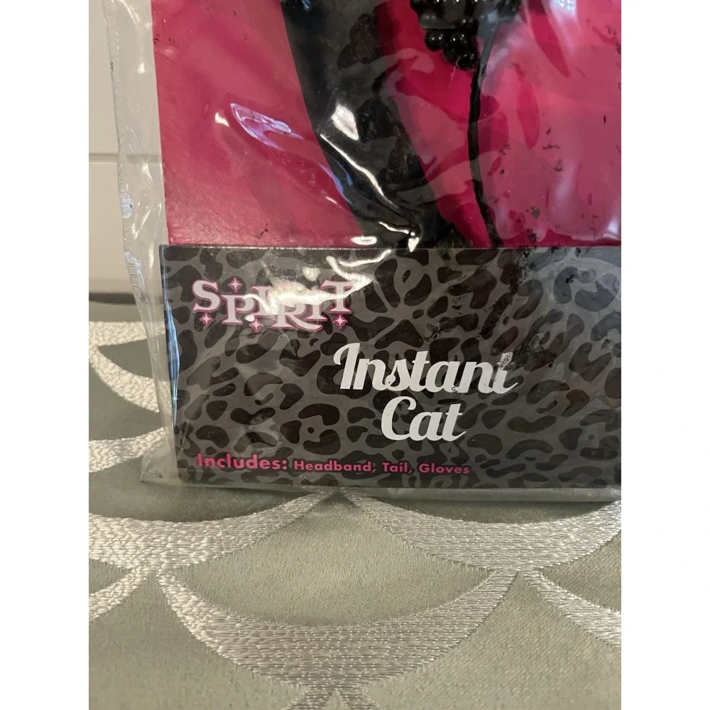 Spirit Halloween Instant Cat Costume Accessory Kit Adult Black Bow SKU 0122450